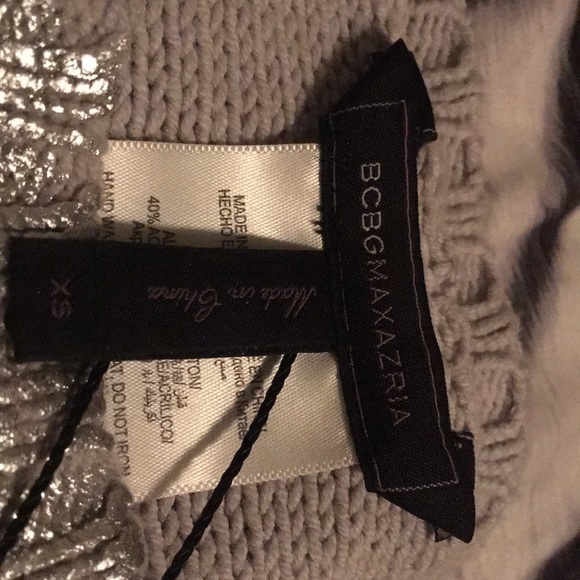 BCBG MAXAZRIA METALLIC SWEATER - Picture 3 of 3